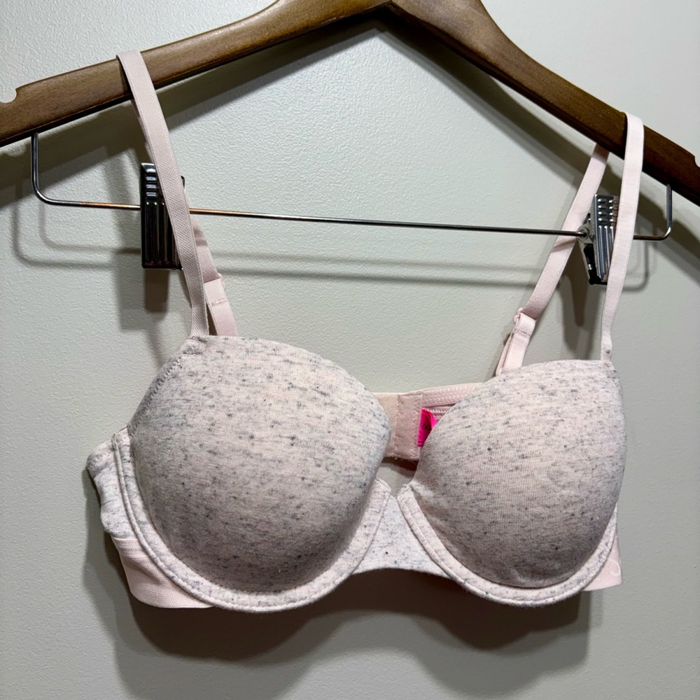 ✨$8 CLEAR-OUT✨ La SENZA Remix Comfy Casual T-Shirt Tee Bra Top Pink Grey 32C